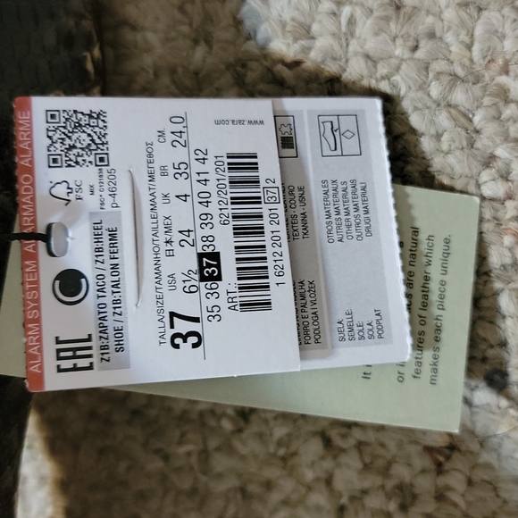 ‼️New Listing ‼️Zara Ballerina Leather Snakeskin Heels - Picture 8 of 9